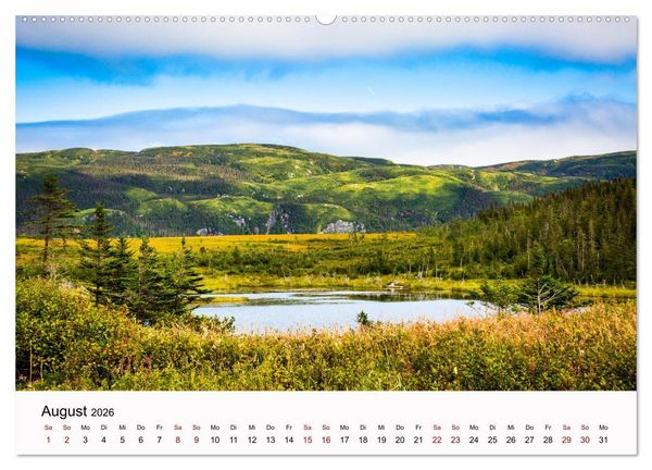 Produktbild: Neufundland - wilde Sch&ouml;nheit im Atlantik (Wandkalender 2026 DIN A2 quer), CALVENDO Monatskalender
