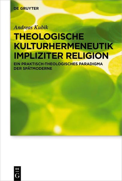 Produktbild: Theologische Kulturhermeneutik impliziter Religion