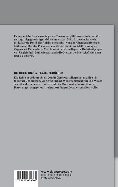 Produktbild: Die Politisierung des Abfalls