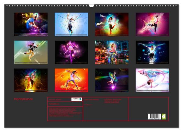 Produktbild: HipHopDance (Wandkalender 2026 DIN A2 quer), CALVENDO Monatskalender