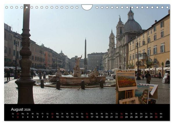 Produktbild: Vade mecum Romam - Geh mit mir nach Rom (Wandkalender 2026 DIN A4 quer), CALVENDO Monatskalender
