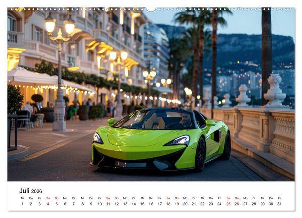 Produktbild: Schnelle Sportwagen (Wandkalender 2026 DIN A2 quer), CALVENDO Monatskalender