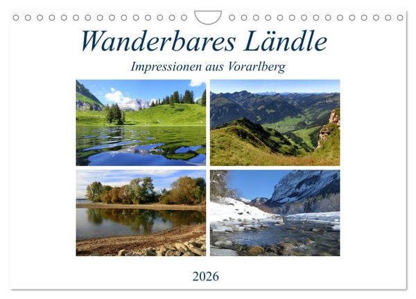 Produktbild: Wanderbares L&auml;ndle - Impressionen aus Vorarlberg (Wandkalender 2026 DIN A4 quer), CALVENDO Monatskalender