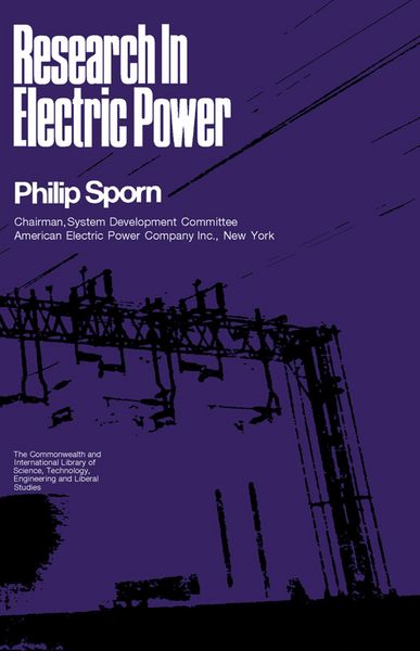 Produktbild: Research in Electric Power