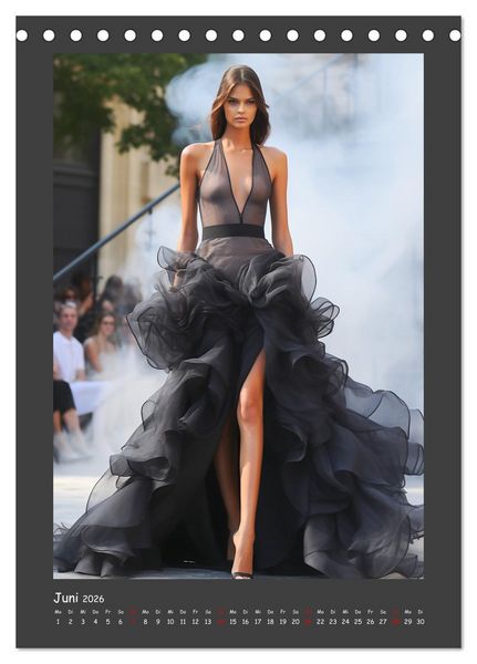 Produktbild: Fashion Show. Zeitlose Haute Coutour (Tischkalender 2026 DIN A5 hoch), CALVENDO Monatskalender