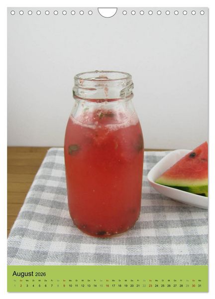 Produktbild: Detox Drinks! Gesund und lecker (Wandkalender 2026 DIN A4 hoch), CALVENDO Monatskalender