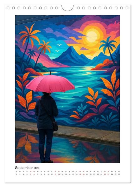 Produktbild: Murals in der Stadt (Wandkalender 2026 DIN A4 hoch), CALVENDO Monatskalender
