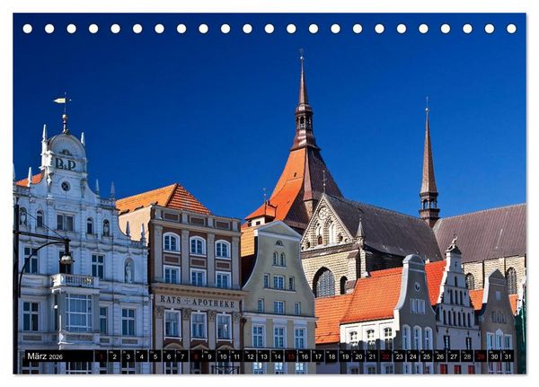 Produktbild: Ostseeperle Rostock (Tischkalender 2026 DIN A5 quer), CALVENDO Monatskalender