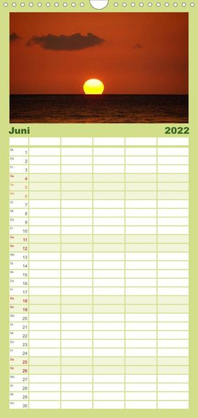 Produktbild: Familienplaner JAMAIKA Reggae, Rastafari und Natur. (Wandkalender 2022 , 21 cm x 45 cm, hoch)
