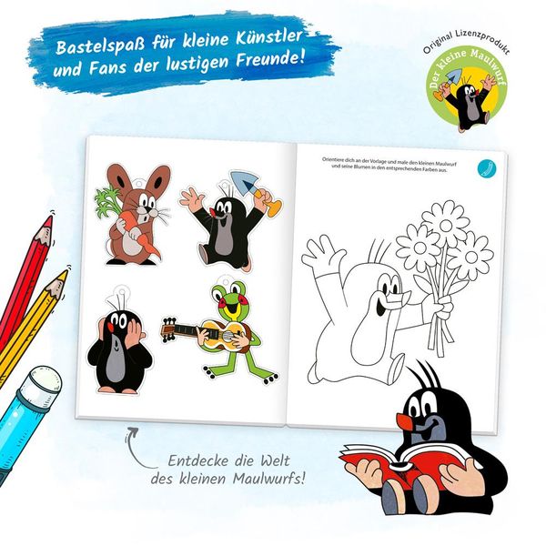 Produktbild: Tr&ouml;tsch Der kleine Maulwurf Mein Spiel- und Malbuch