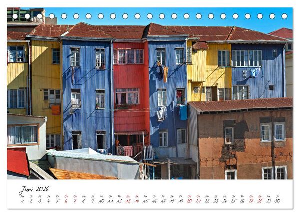 Produktbild: Die Farben von Valpara&iacute;so (Tischkalender 2026 DIN A5 quer), CALVENDO Monatskalender