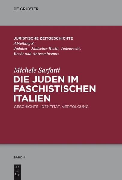 Produktbild: Die Juden im faschistischen Italien