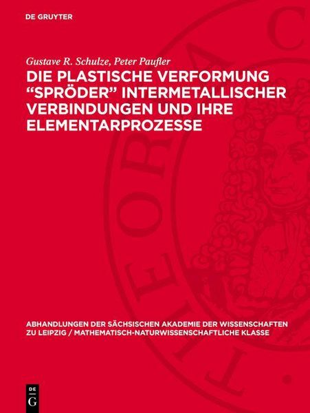 Produktbild: Die plastische Verformung "Spr&ouml;der" intermetallischer Verbindungen und ihre Elementarprozesse