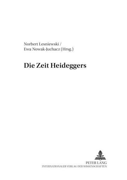 Produktbild: Die Zeit Heideggers