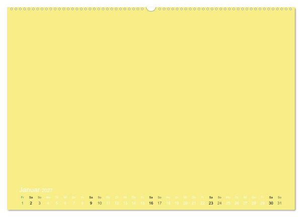 Produktbild: Bastelkalender - Gelb (Wandkalender 2027 DIN A2 quer), CALVENDO Monatskalender