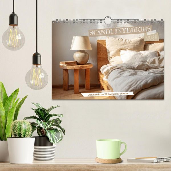 Produktbild: Scandi Interiors - Skandinavisches Wohngl&uuml;ck f&uuml;r Zuhause (Wandkalender 2026 DIN A4 quer), CALVENDO Monatskalender