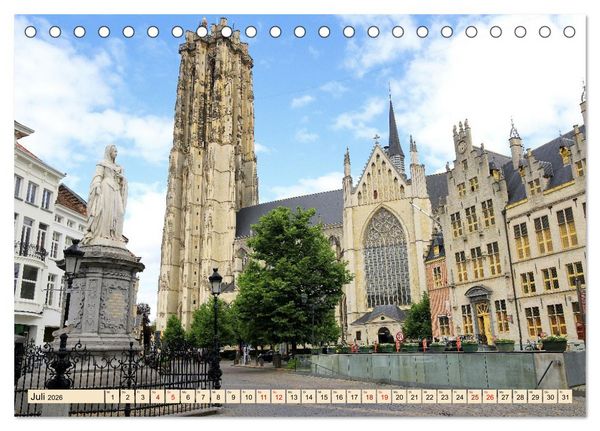 Produktbild: Das belgische Mecheln (Tischkalender 2026 DIN A5 quer), CALVENDO Monatskalender