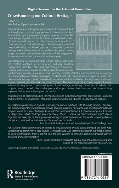 Produktbild: Crowdsourcing our Cultural Heritage