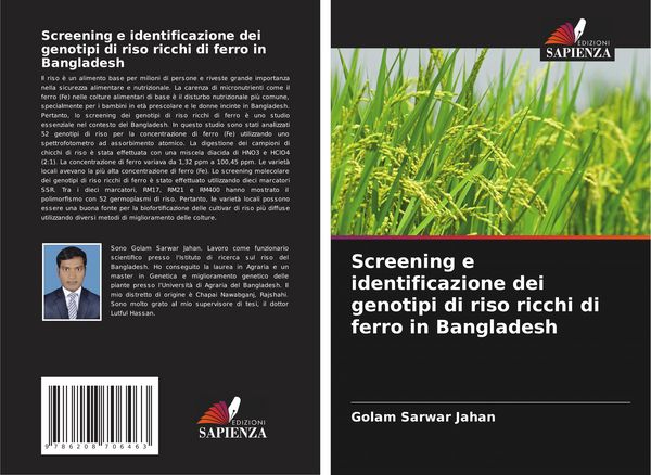 Produktbild: Screening e identificazione dei genotipi di riso ricchi di ferro in Bangladesh