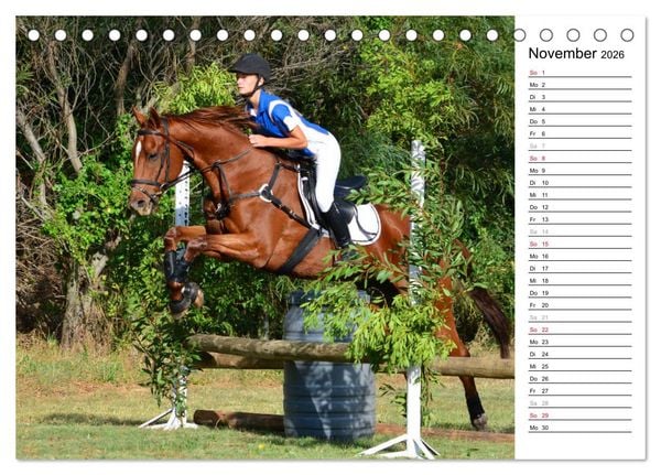 Produktbild: Mein Reitsport Kalender (Tischkalender 2026 DIN A5 quer), CALVENDO Monatskalender