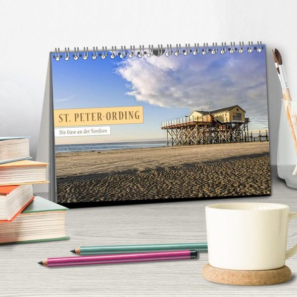 Produktbild: St. Peter-Ording (Tischkalender 2027 DIN A5 quer), CALVENDO Monatskalender