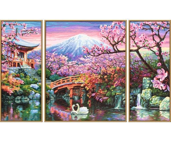 Produktbild: Schipper Malen nach Zahlen - Kirschbl&uuml;te in Japan (Triptychon)