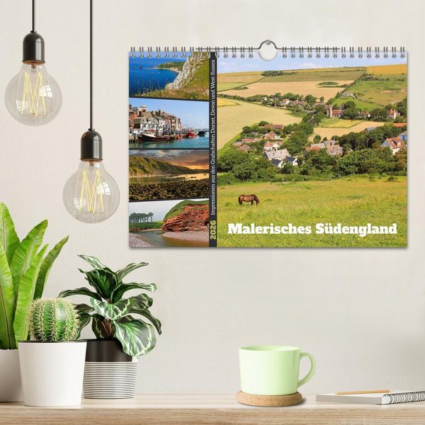 Produktbild: Malerisches S&uuml;dengland 2026 (Wandkalender 2026 DIN A4 quer), CALVENDO Monatskalender