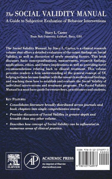 Produktbild: The Social Validity Manual