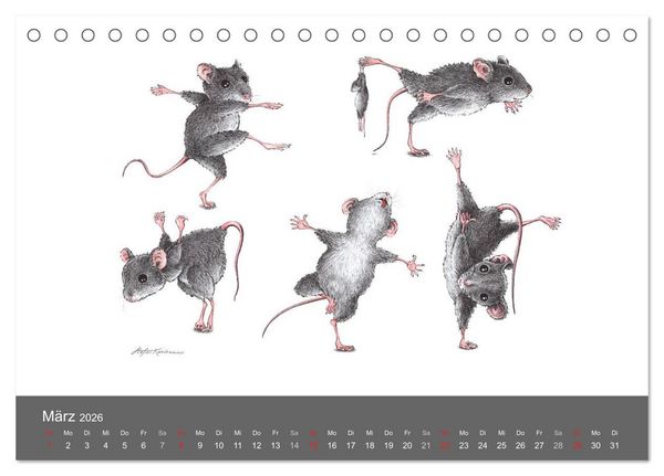 Produktbild: TIERONISCH (Tischkalender 2026 DIN A5 quer), CALVENDO Monatskalender