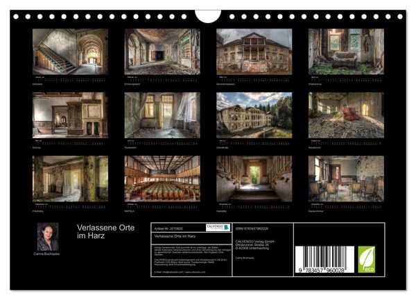 Produktbild: Verlassene Orte im Harz (Wandkalender 2026 DIN A4 quer), CALVENDO Monatskalender