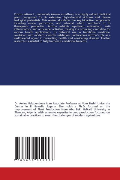 Produktbild: The Medicinal Wonder of Crocus sativus L.: Unveiling Its Phytochemical