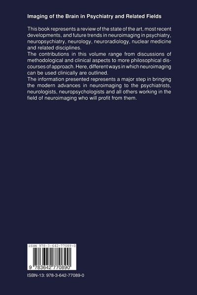 Produktbild: Imaging of the Brain in Psychiatry and Related Fields
