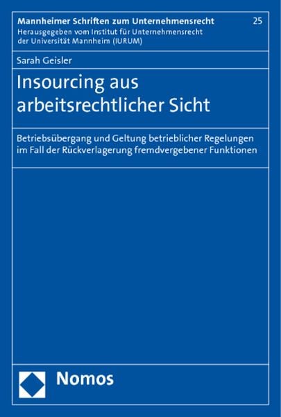 Produktbild: Insourcing aus arbeitsrechtlicher Sicht