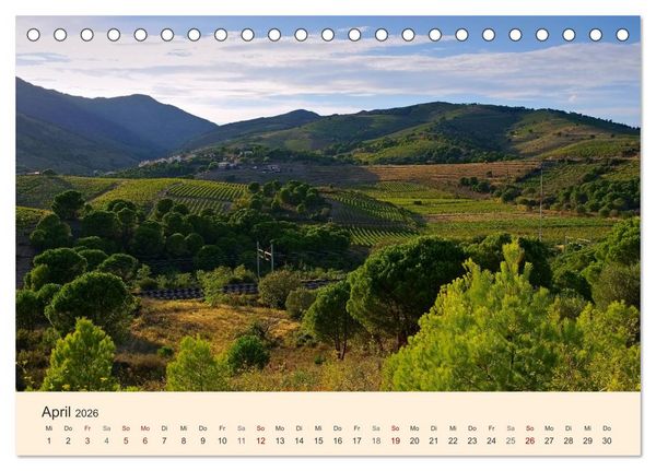 Produktbild: Cote Vermeille - Wo die Pyren&auml;en das Meer k&uuml;ssen (Tischkalender 2026 DIN A5 quer), CALVENDO Monatskalender