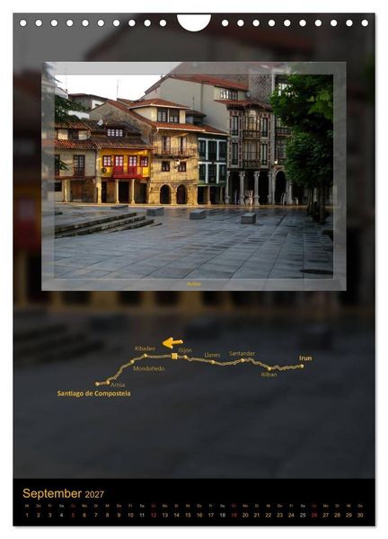 Produktbild: Camino del Norte (Wandkalender 2027 DIN A4 hoch), CALVENDO Monatskalender