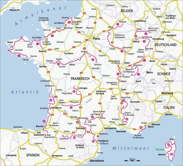 Produktbild: Frankreich mit dem Wohnmobil Die sch&ouml;nsten Routen von der Normandie &uuml;ber die C&ocirc;te d&rsquo;Azur nach Korsika