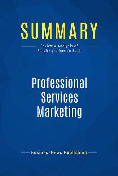 Produktbild: Summary: Professional Services Marketing