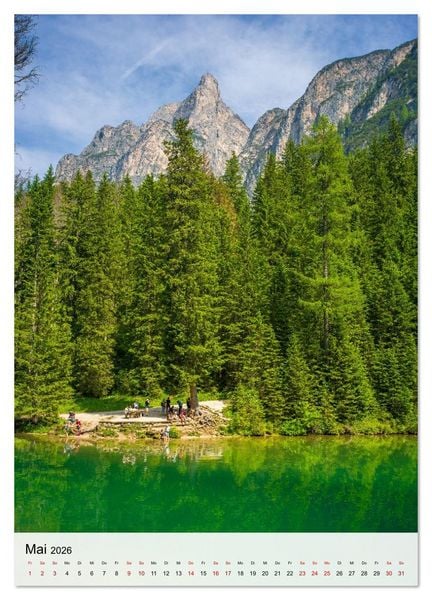 Produktbild: Pragser Wildsee - Der vielleicht sch&ouml;nste Bergsee der Dolomiten und S&uuml;dtirols (Wandkalender 2026 DIN A3 hoch), CALVENDO Monatskalender