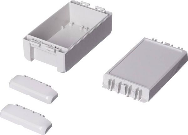 Produktbild: Bopla Bocube B 140806 ABS-7035 96033125 Industrie-Geh&auml;use 80 x 151 x 60 ABS Lichtgrau (RAL 7035) 1 St.