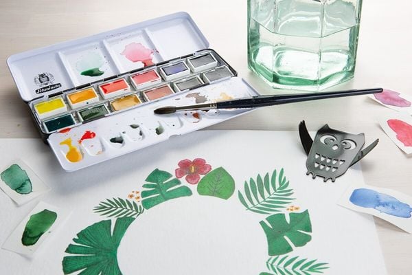 Produktbild: Schmincke Akademie Aquarell, Metallkasten, 12 x 1/1 N&auml;pfchen