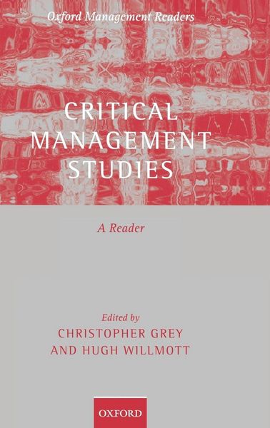 Produktbild: Critical Management Studies