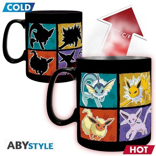 Produktbild: POKEMON - Mug Heat Change - 460 ml - Eevee - cardboard box