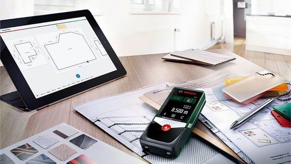 Produktbild: Bosch Home and Garden AdvancedDistance 50C Laser-Entfernungsmesser Bluetooth, Touchscreen 50 m