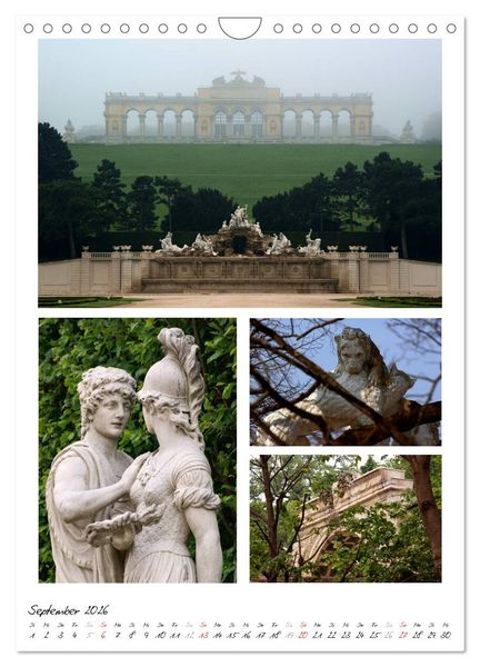 Produktbild: Schloss Sch&ouml;nbrunn im Wandel der Jahreszeiten (Wandkalender 2026 DIN A4 hoch), CALVENDO Monatskalender