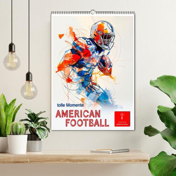 Produktbild: American Football - tolle Momente (Wandkalender 2026 DIN A2 hoch), CALVENDO Monatskalender