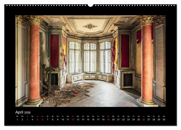 Produktbild: Die Sch&ouml;nheit des Verfalls - Lost Places (hochwertiger Premium Wandkalender 2026 DIN A2 quer), Kunstdruck in Hochglanz