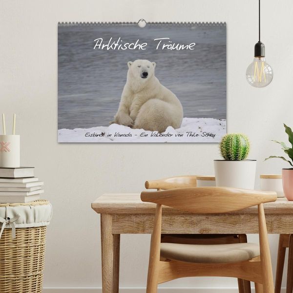 Produktbild: Arktische Tr&auml;ume - Eisb&auml;ren in Kanada (Wandkalender 2026 DIN A3 quer), CALVENDO Monatskalender
