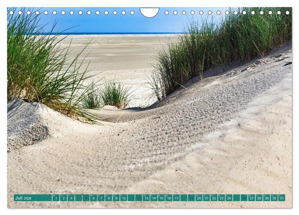 Produktbild: Borkum Ansichten (Wandkalender 2026 DIN A4 quer), CALVENDO Monatskalender