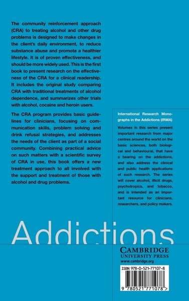 Produktbild: A Community Reinforcement Approach to Addiction Treatment