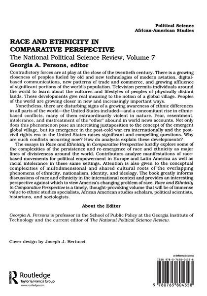 Produktbild: Race and Ethnicity in Comparative Perspective